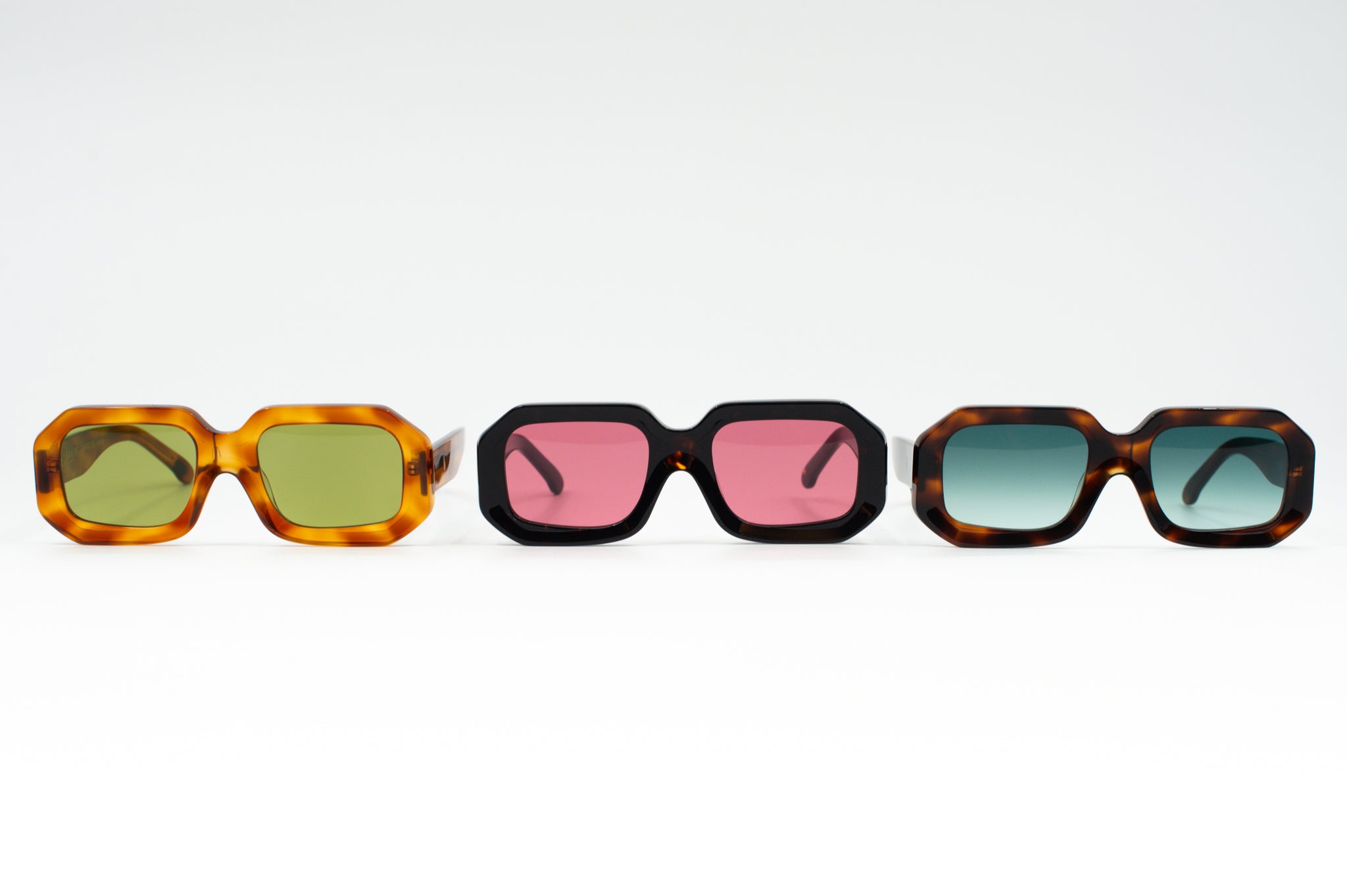 Jackie Sonnenbrille in dunklem Schildpatt/Kirschrot