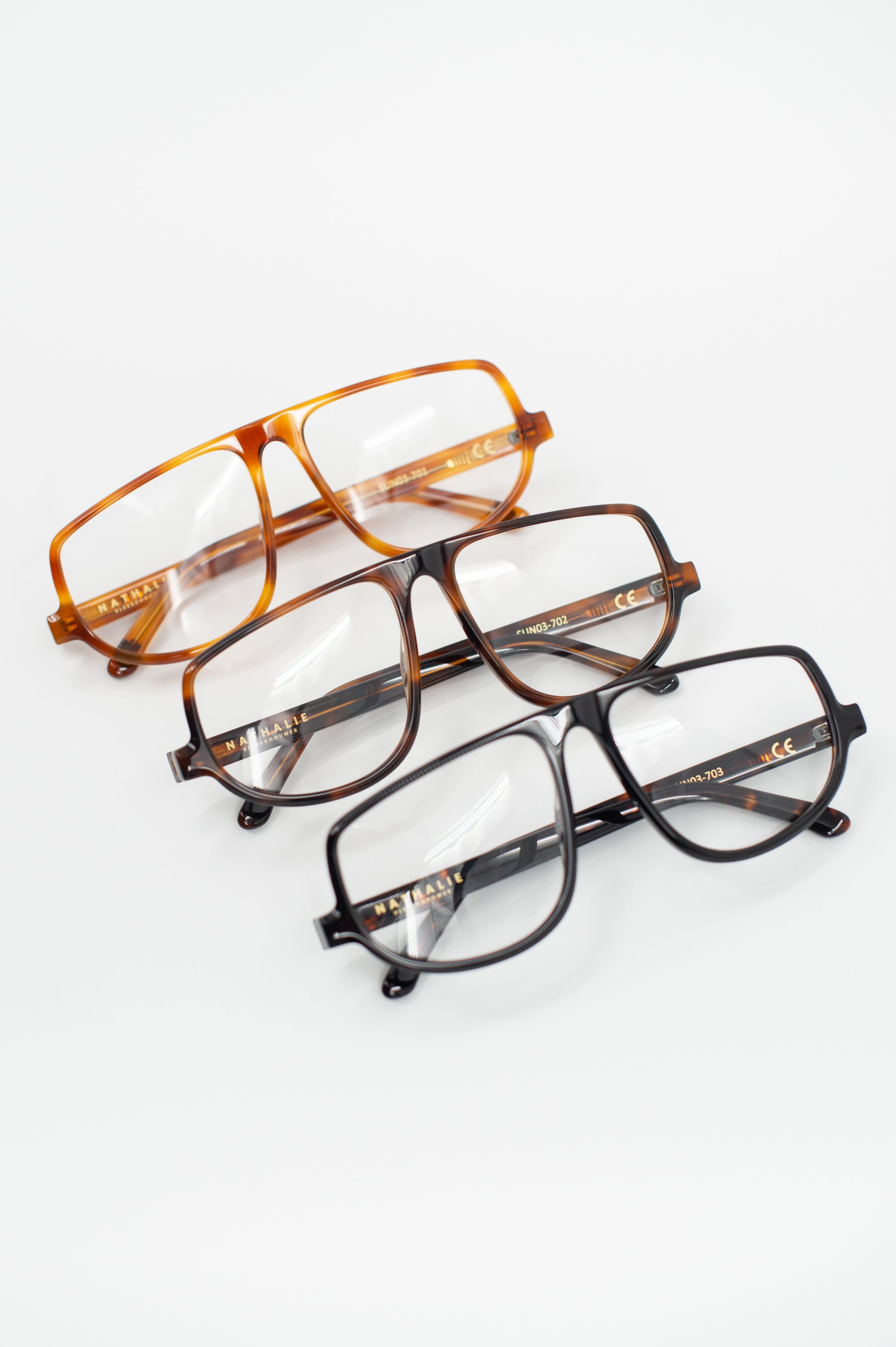 Felice glasses in dark tortoise / clear