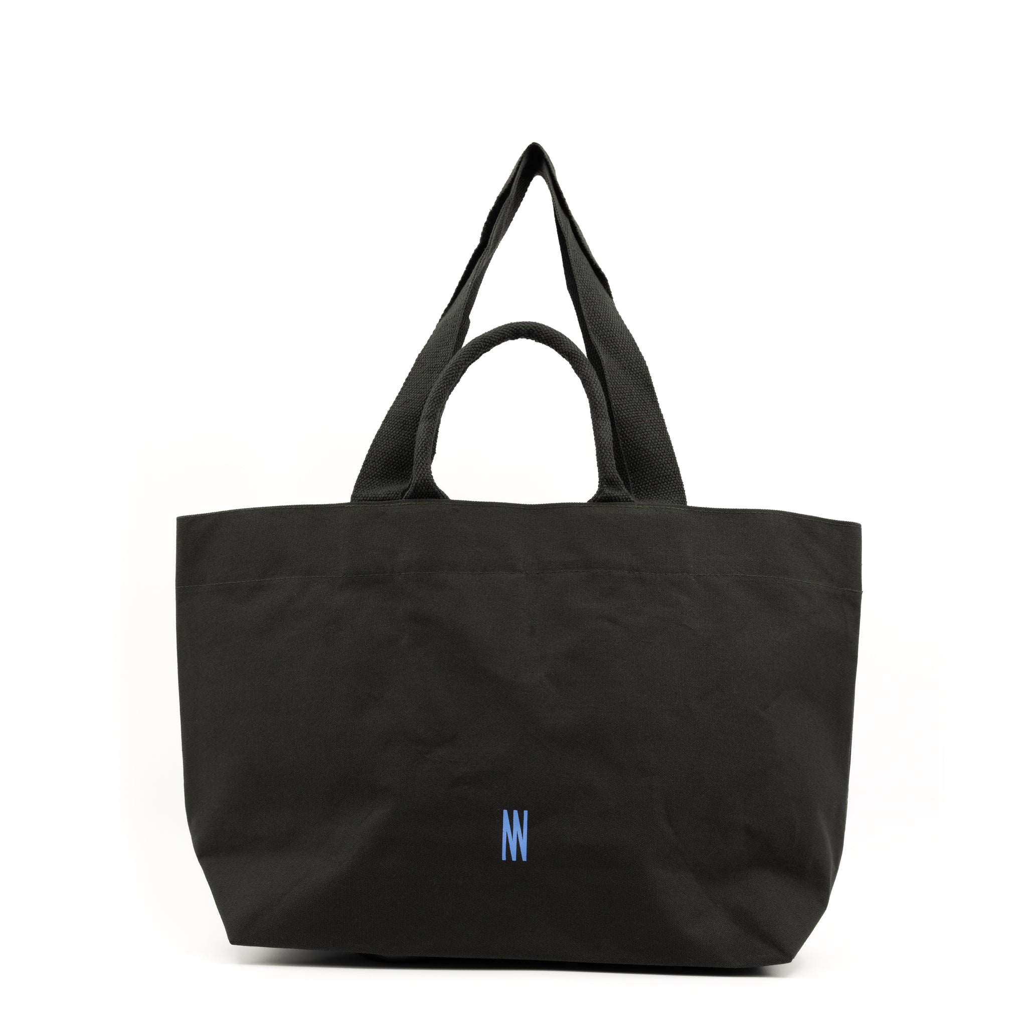 Midi shopper in black olive