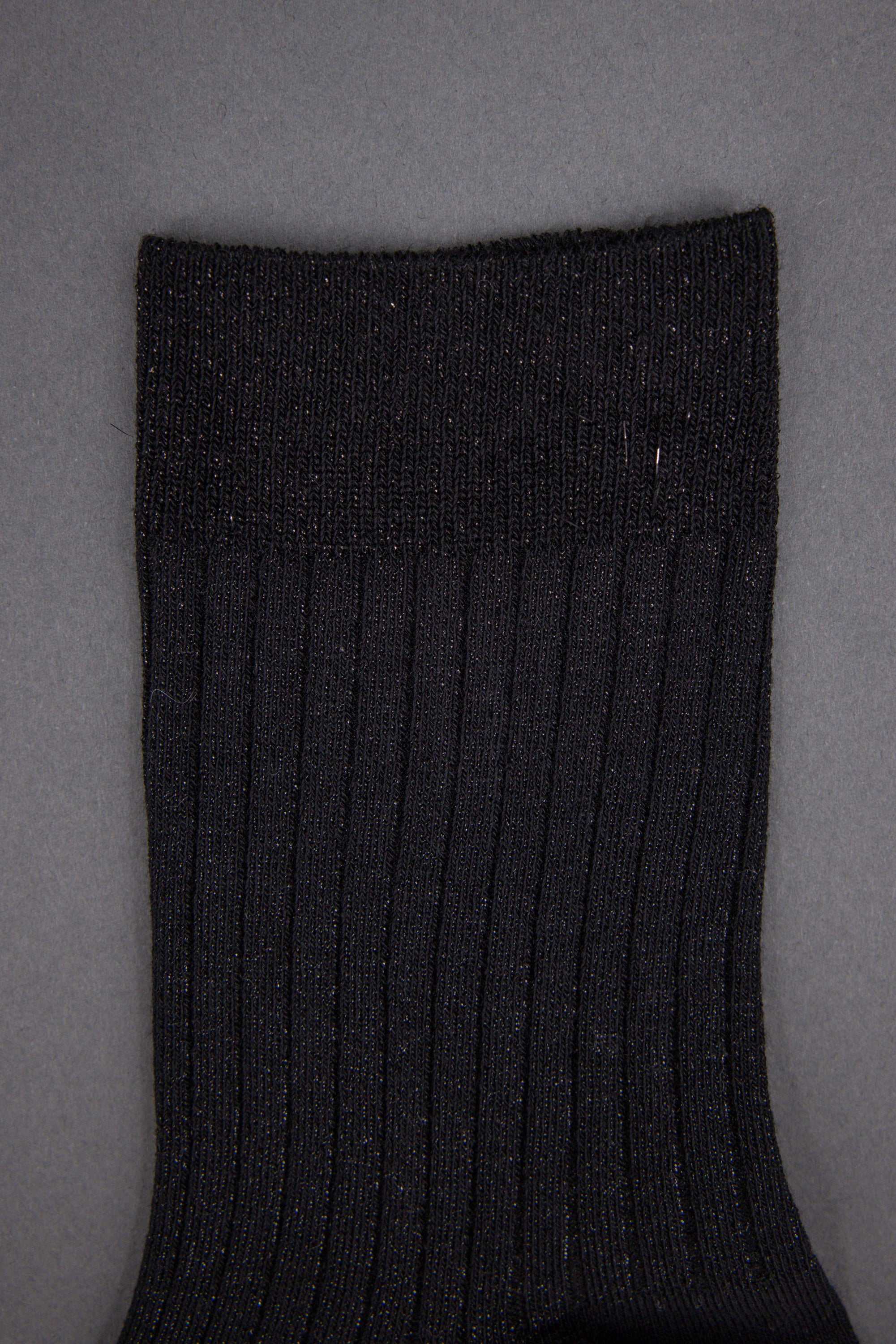 Gido lurex sock in black+black