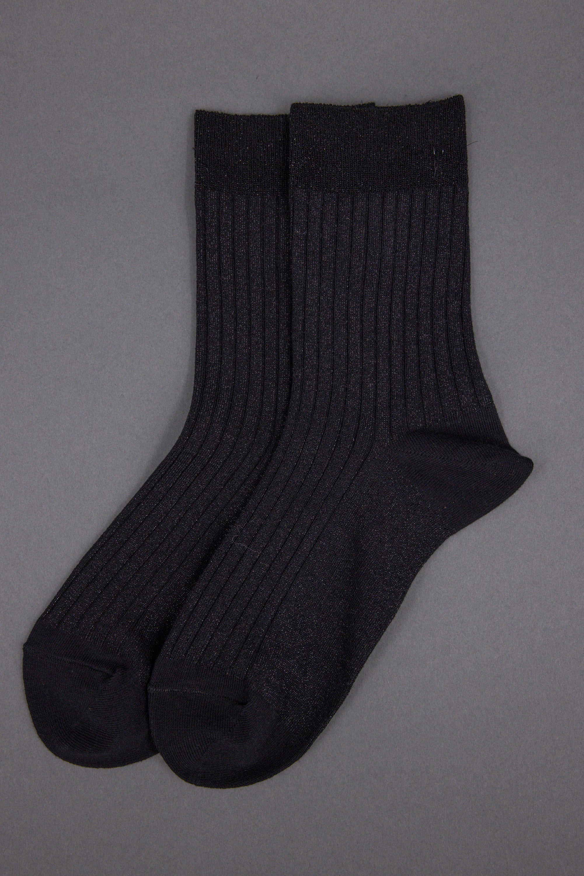 Gido lurex sock in black+black