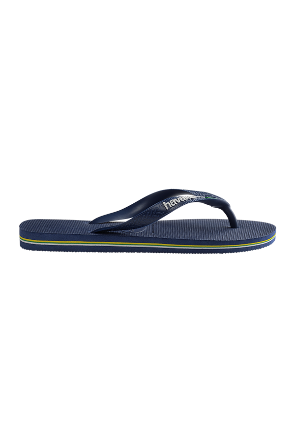 Brasil logo flip flop in navy blue