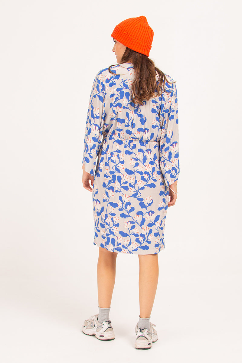 Chili overcross dress in lotus print