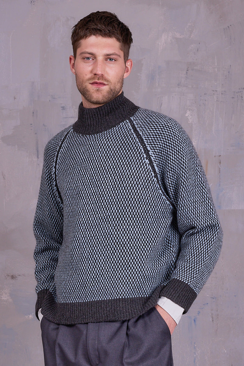 Grosio sweater in graphite Yak wool 