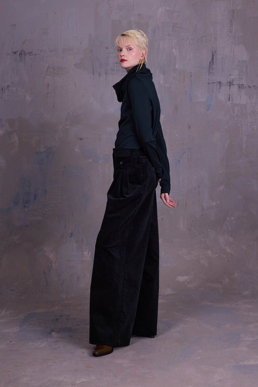 Georgina sweater in evergreen