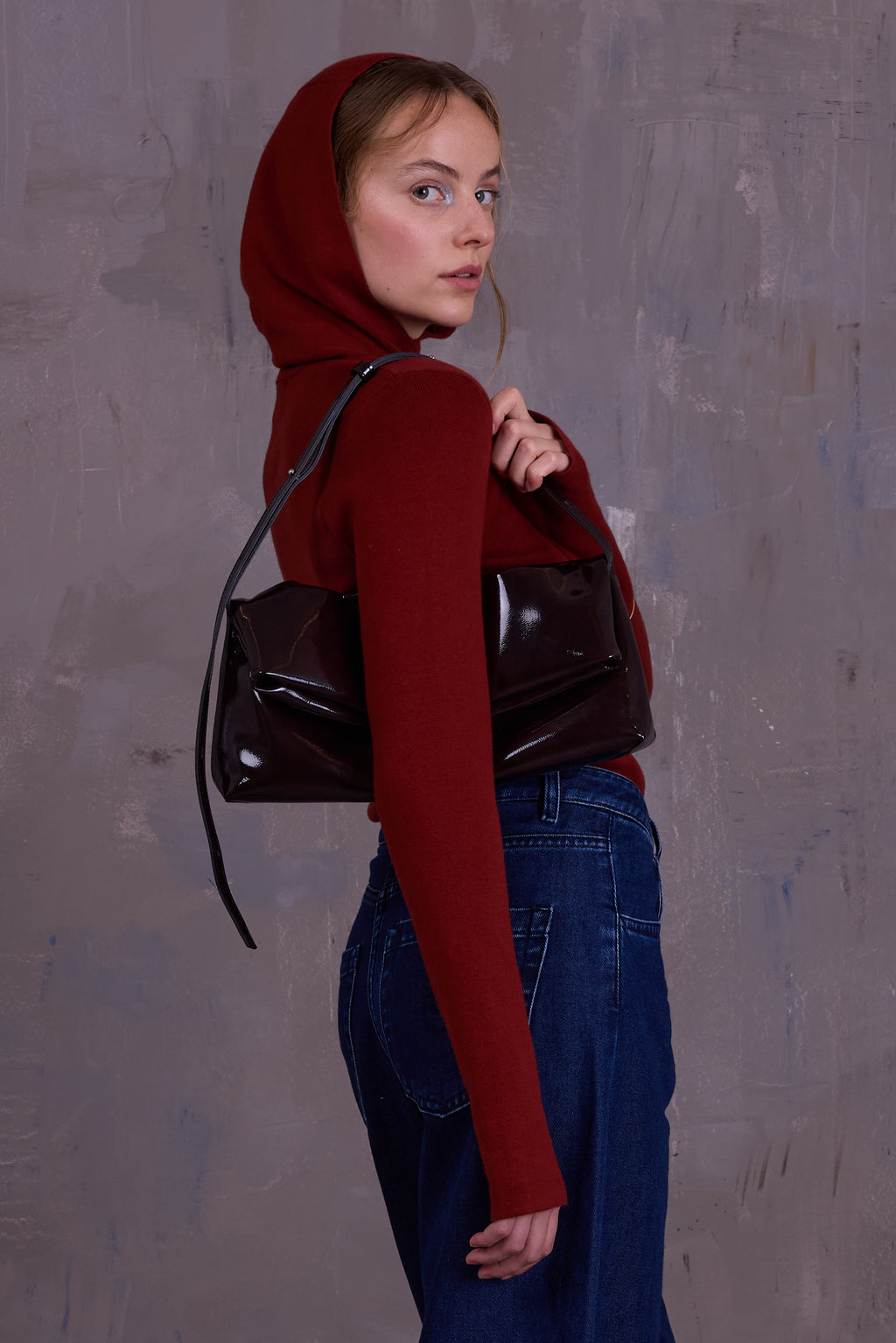 Gennaro Handtasche in Metallic-Grün