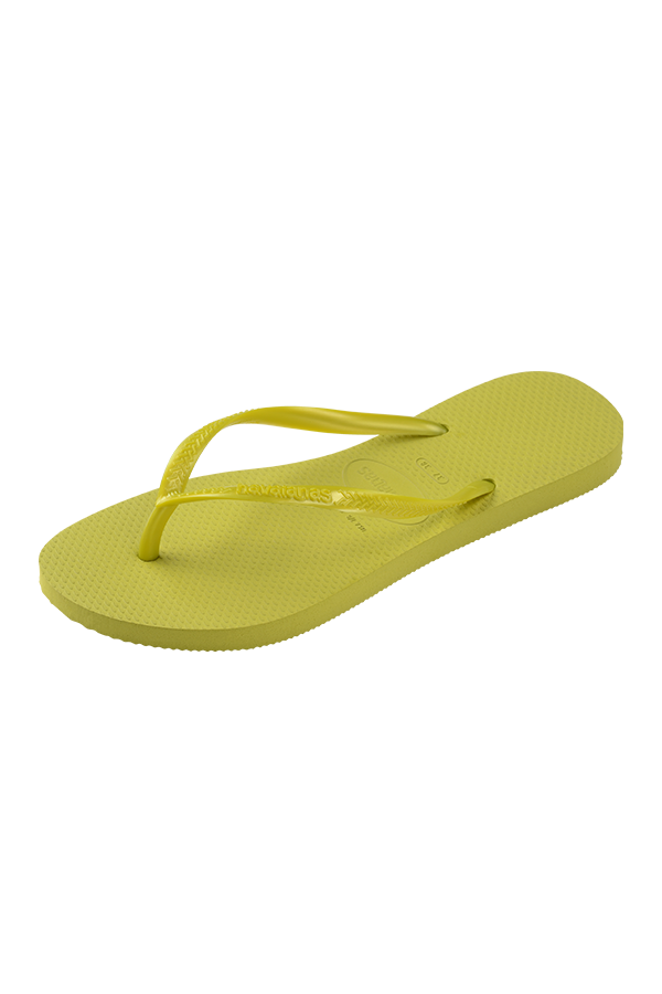 Slim flip flop in wild lime